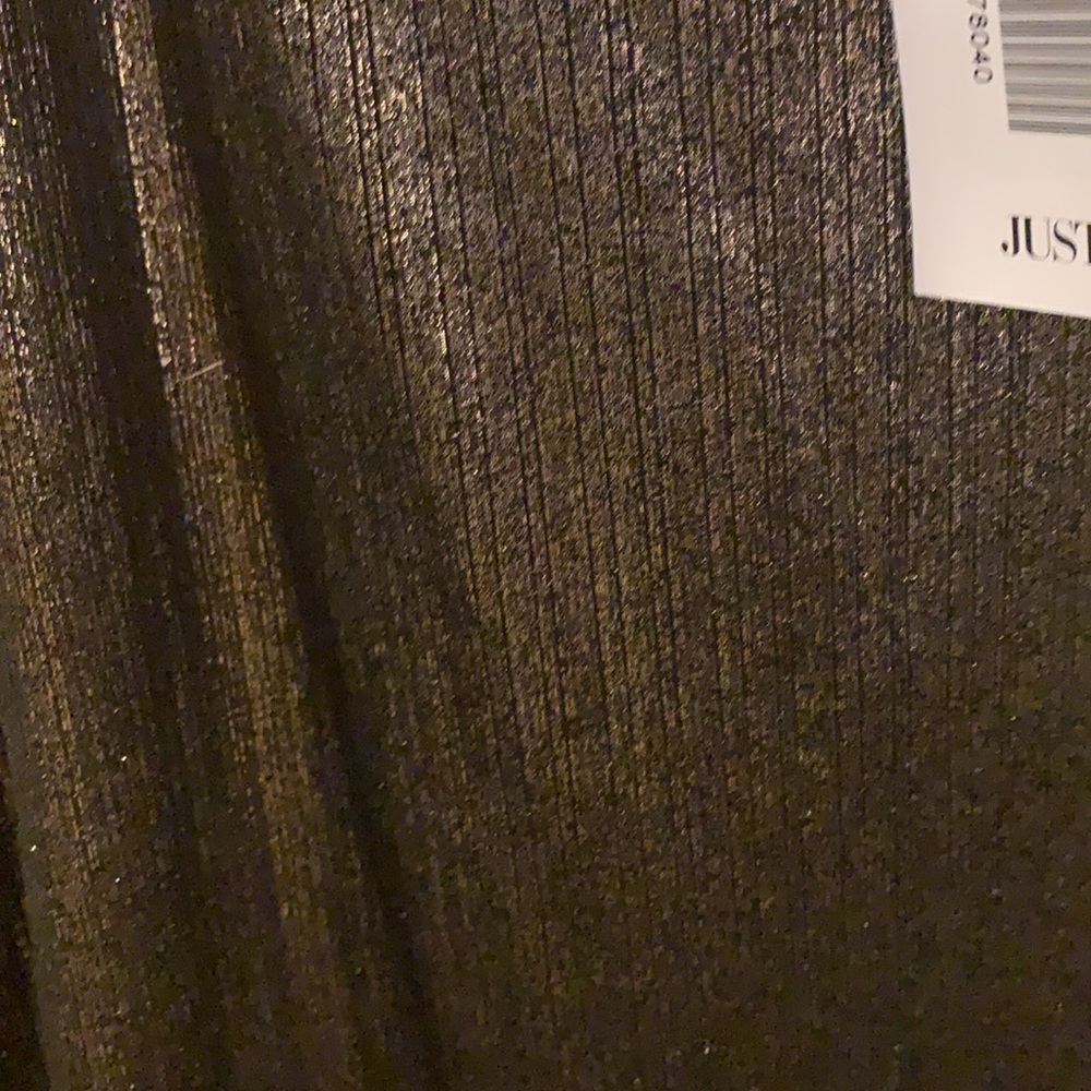 NWT just fab gold shimmer slip dress s XL - Picture 3 of 4